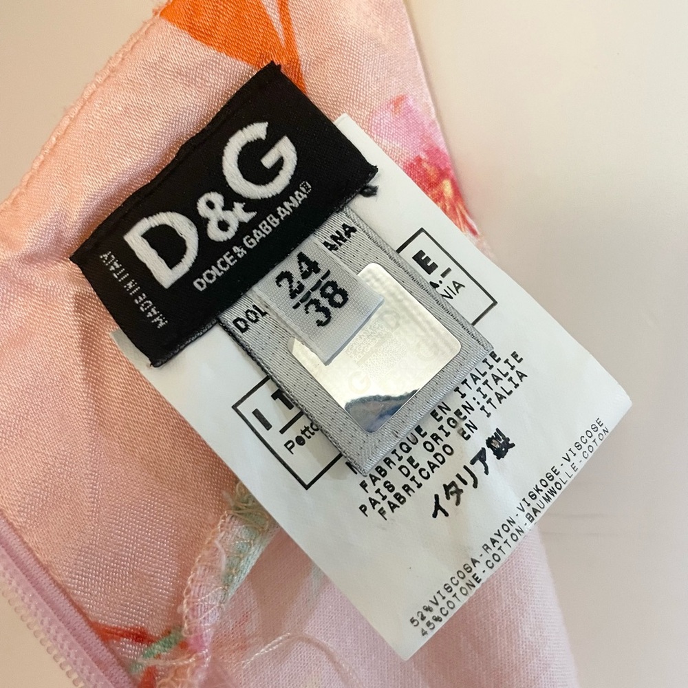 DOLCE & GABBANA D&G BUSTIER FLORAL DRESS SIZE 38 - Picture 10 of 16